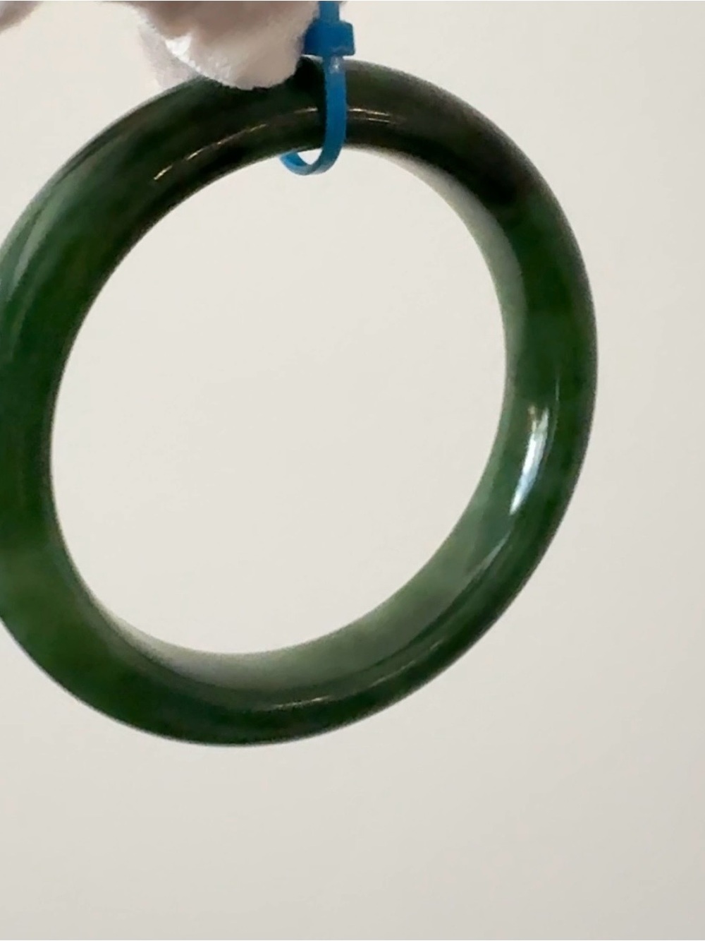 Certified Natural Green Jade Bangle Bracelet 俄七 - Picture 8 of 12